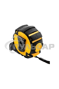 Рулетка 5м х 25мм, автоматич. фиксац., нейлон. покрытие, магнит. зацеп, двухстор. разметка Denzel