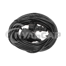 Удлинитель-шнур PROconnect ПВС 3х0,75мм², 20м, с/з, 6А, 1300Вт, IP20, черный