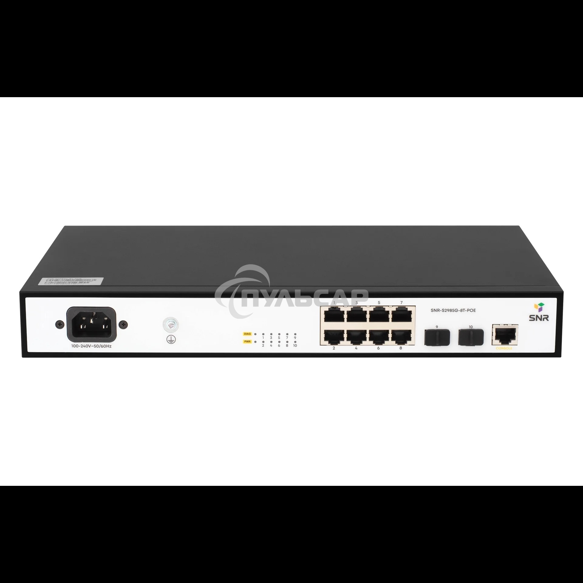 Коммутатор SNR SNR-S2985G-8T-POE, 1Gbит/с, количество портов 8 шт, (L2)