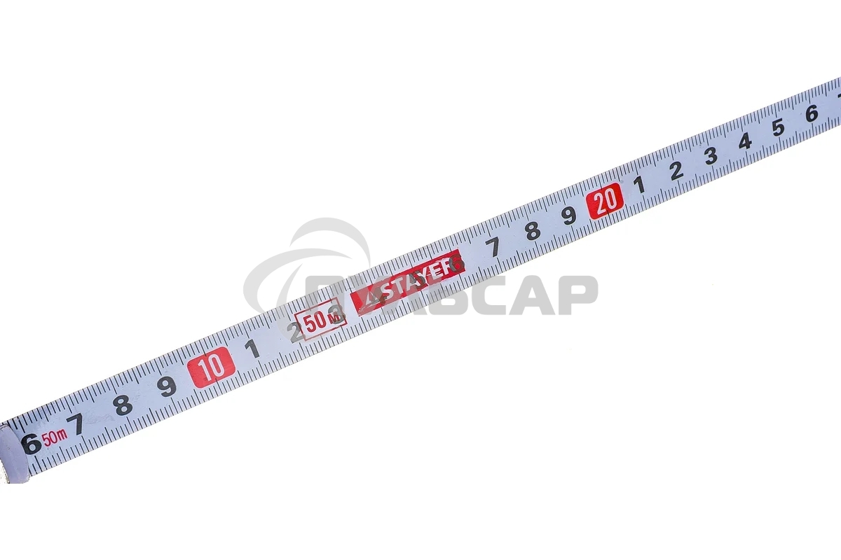Лента мерная STAYER 2-34186-050геодезийная racer мет. редукт.мех. 3:1 50мх13мм