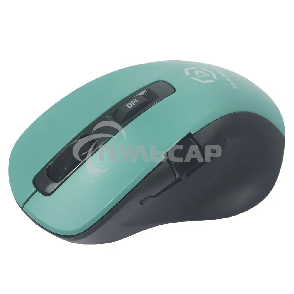 Мышь беспроводная Raskat M020W зеленый/черный, 2400 dpi, радиоканал, Bluetooth, USB, кнопки - 7