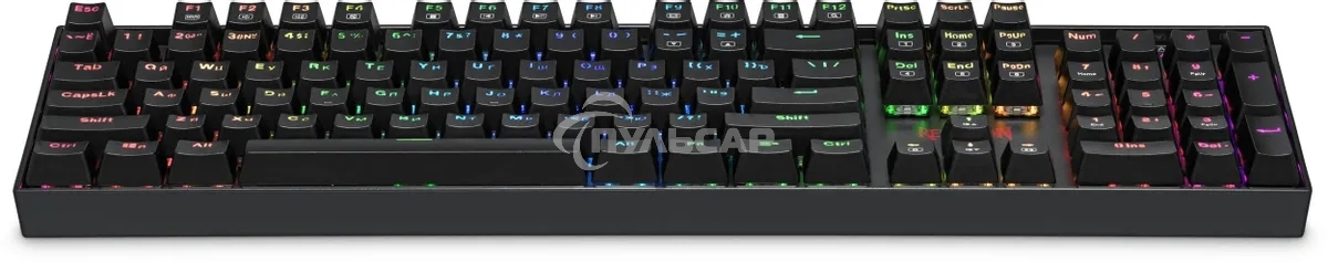 Клавиатура проводная игровая REDRAGON MITRA (USB, MAGN. RED, RGb)
