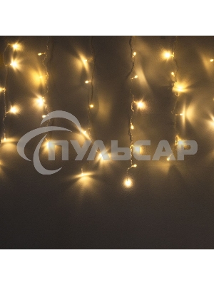 Гирлянда светод. Funray Бахрома IC-120WW, 3.0*0.7м, 120LED,теп.бел., IP20, прозрачный шнур 1,5м,контр
