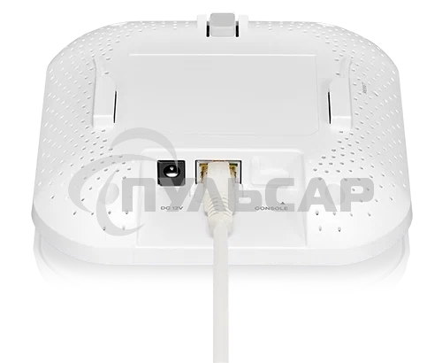 Точка доступа Zyxel NebulaFlex NWA90AX PRO, WiFi 6, 802.11a/b/g/n/ac/ax (2,4 и 5 ГГц), MU-MIMO, антенны 3x3, до 575+2400 Мбит/с, 1xLAN 2.5GE, PoE, защита от 4G/5G, БП в комплекте