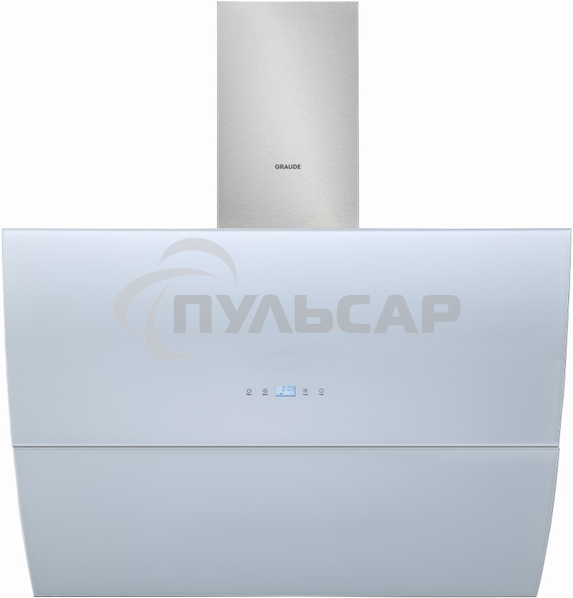Вытяжка наклонная Graude DH 90.3 WE белое стекло/нержавеющая сталь, 90 см, 700 куб. м/ч, 70 дБ