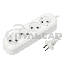 Удлинитель бытовой Smartbuy (SBE-10-4-05-N) 4 гнз х 5,0 м (10А/2.2кВт, ПВС 2х1.0)