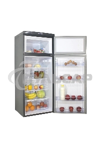 Холодильник DON R-216 G графит зеркальный двухкамерный 200/50л морозилка сверху