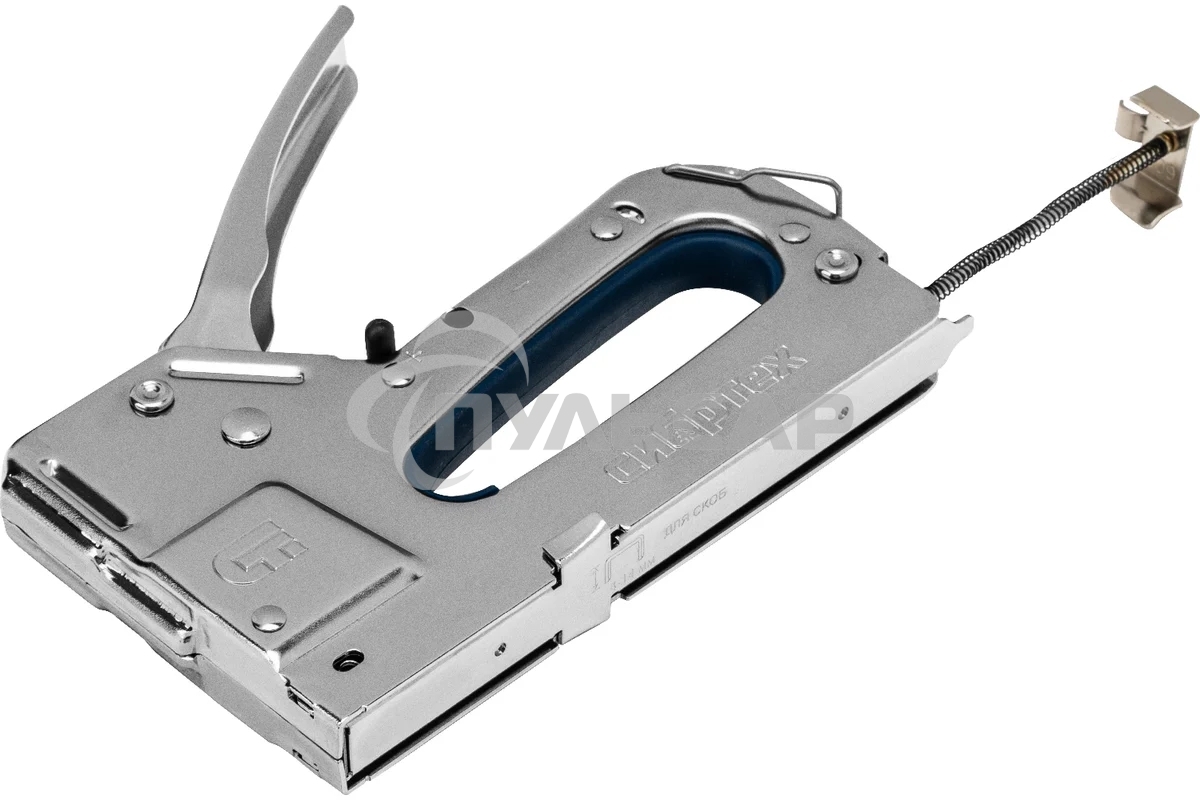 Степлер мебельный СИБРТЕХ, металлический, регулируемый, тип скобы 53, 4-14 мм СИБРТЕХ 40101