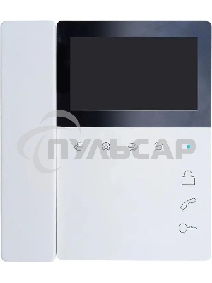 Видеодомофон Tantos Elly белый с трубкой