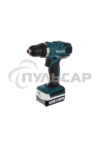 Дрель-шуруповерт Makita DF347DWE Дрель ак, 14.4В,2х1.5Ач Li-ion,БЗП-10мм,0-400\0-1400об\м,30\15Нм,1.4кг,чем,G-серия