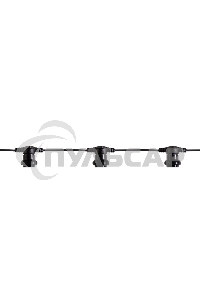 Гирлянда Neon-night Белт-Лайт 2 жилы, 50м, шаг 20см, 250 патронов E27, IP65, черный круглый провод