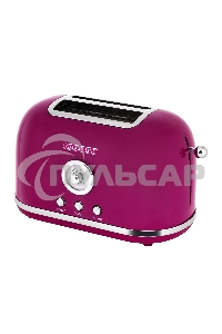 Тостер Galaxy Line GL 2916, малиновый джем, металл, 900 Вт, 6 степеней поджарки