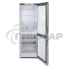 Холодильник Бирюса M6133 металлик двухкамерный 210/100 л морозилка снизу, аавтоматическое оттаивание