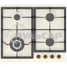 Газовая варочная панель Zigmund & Shtain G 16.6 X независимая, бежевый