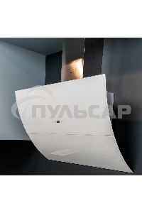 Вытяжка наклонная Graude DH 90.3 WE белое стекло/нержавеющая сталь, 90 см, 700 куб. м/ч, 70 дБ