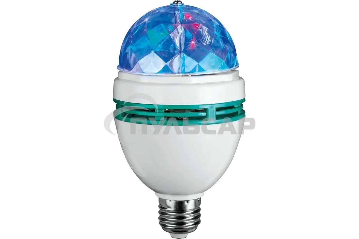 Лампа светодиодная ОНЛАЙТ 61120 OLL-DISCO-3-230-RGB-E27