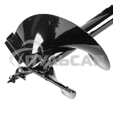 Шнек для грунта Denzel ER-250, диаметр 250 мм, длина 800 мм, соединение 20 мм, съемный нож