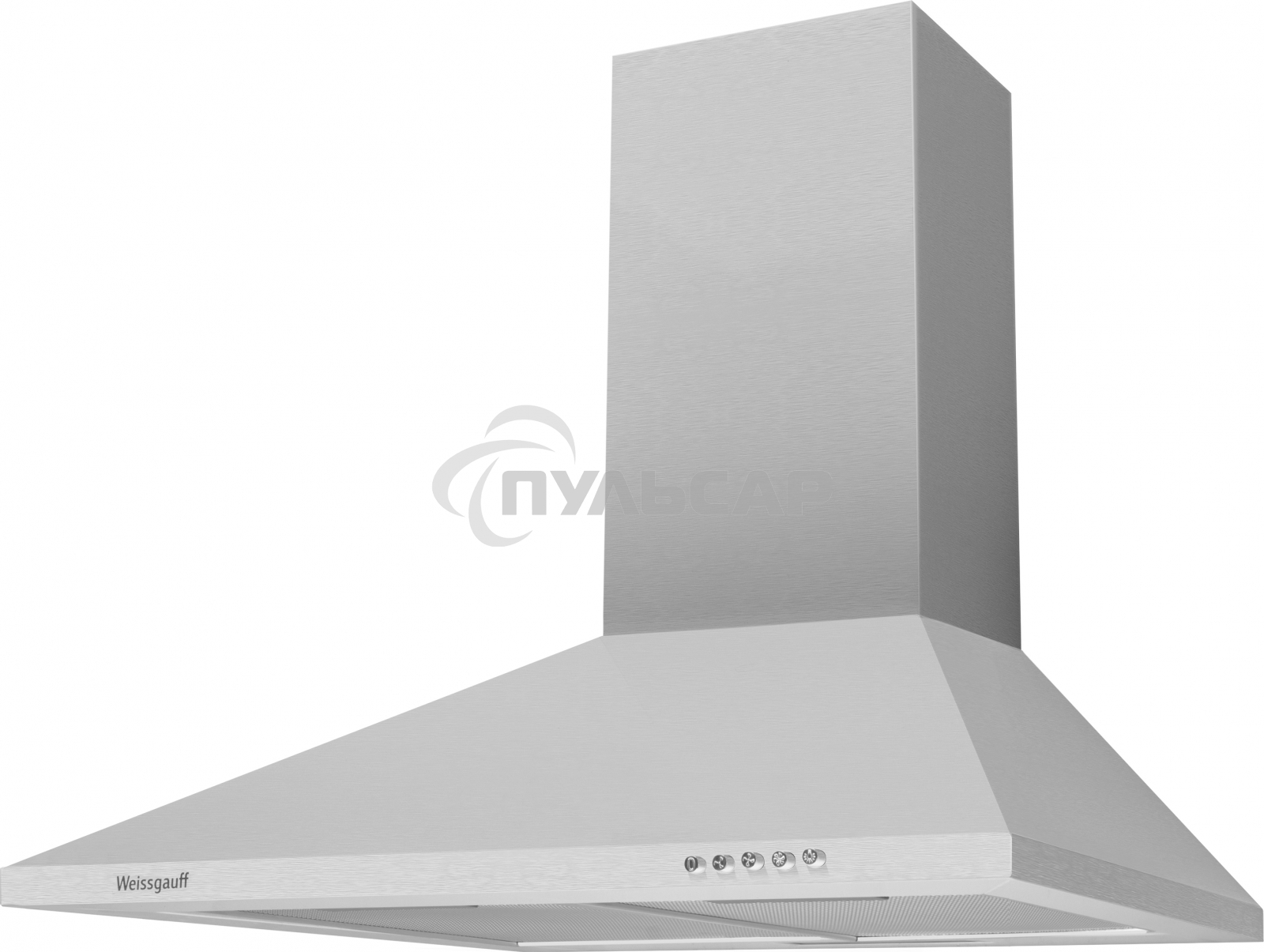 Вытяжка каминная Weissgauff Zosma 60 PB IX нержавеющая сталь, 60 см, 900 куб. м/ч, 66 дБ