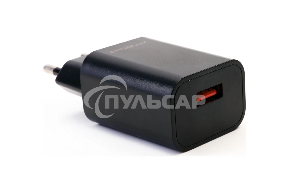 Адаптер сетевой Ergolux ELX-РA01P-C02 ПРОМО 1USB 100-220В 5в/2А пакет черный