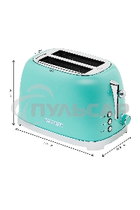 Тостер Galaxy Line GL 2917 900Вт бирюзовый