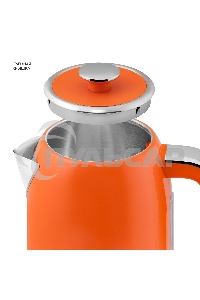 Чайник электрический Galaxy Line GL 0351, апельсиновый фреш, металл, 2200 Вт, 1,7 л