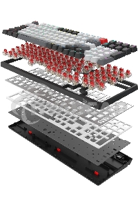 Клавиатура беспроводная механическая A4Tech Bloody WS98 USB черный/серый (WS98)