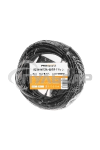 Удлинитель-шнур PROconnect ПВС 3х0,75мм², 20м, с/з, 6А, 1300Вт, IP20, черный