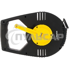 Лента мерная STAYER 2-34186-050геодезийная racer мет. редукт.мех. 3:1 50мх13мм