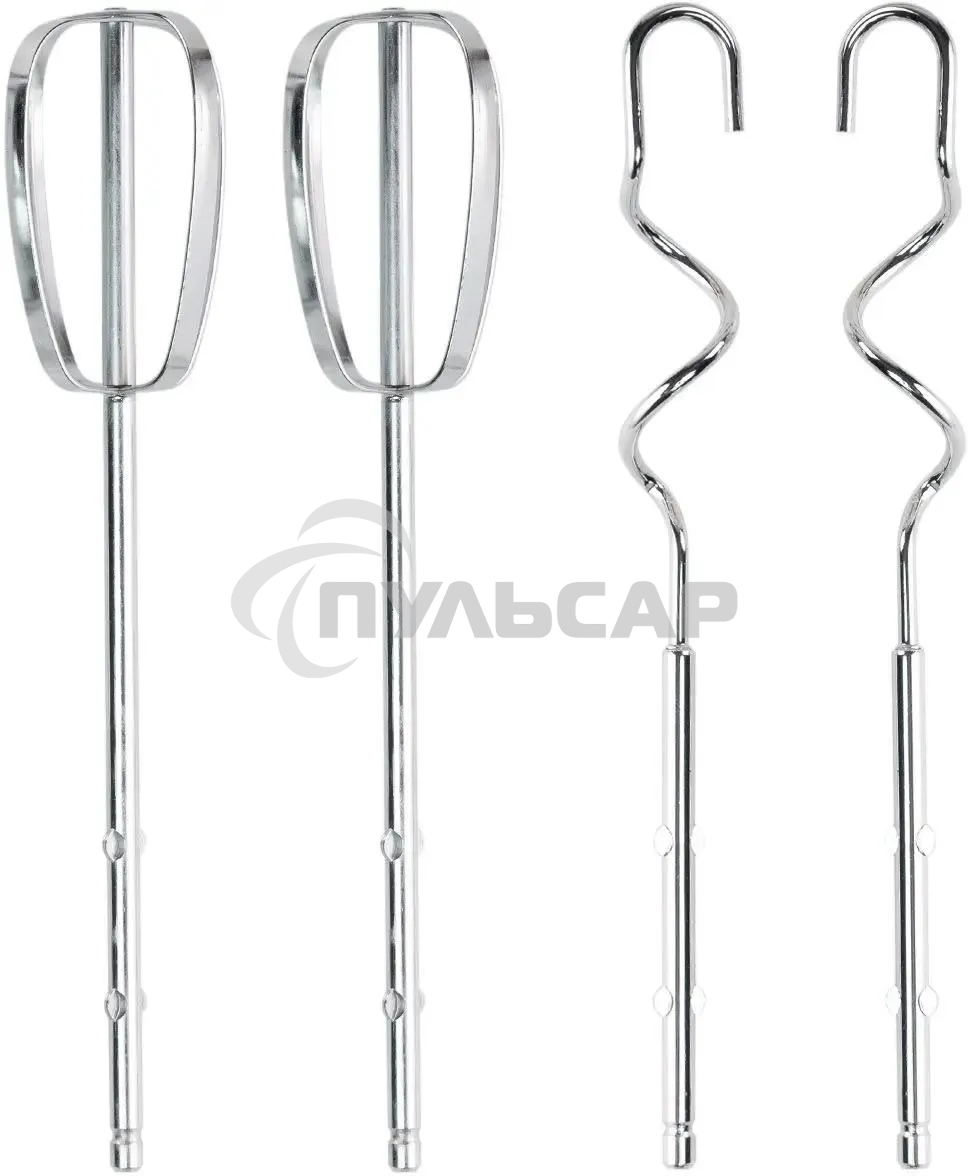 Миксер электрический Galaxy Line GL 2223, серый, ручной, 400 Вт, 5 скоростей, 2 насадки-венчика