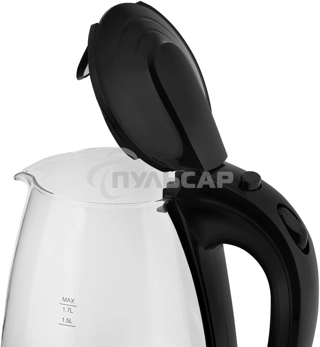 Чайник электрический Vitek VT-1122 TR бесцветное стекло (стекло, 1,7 л, 2200 Вт)