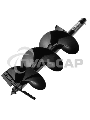 Шнек для грунта Denzel ER-200, диаметр 200 мм, длина 800 мм, соединение 20 мм, съемный нож