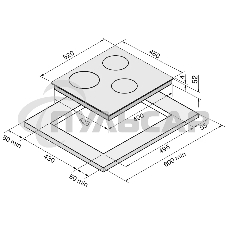 Индукционная варочная панель Krona VENTO 45 IV B слоновая кость