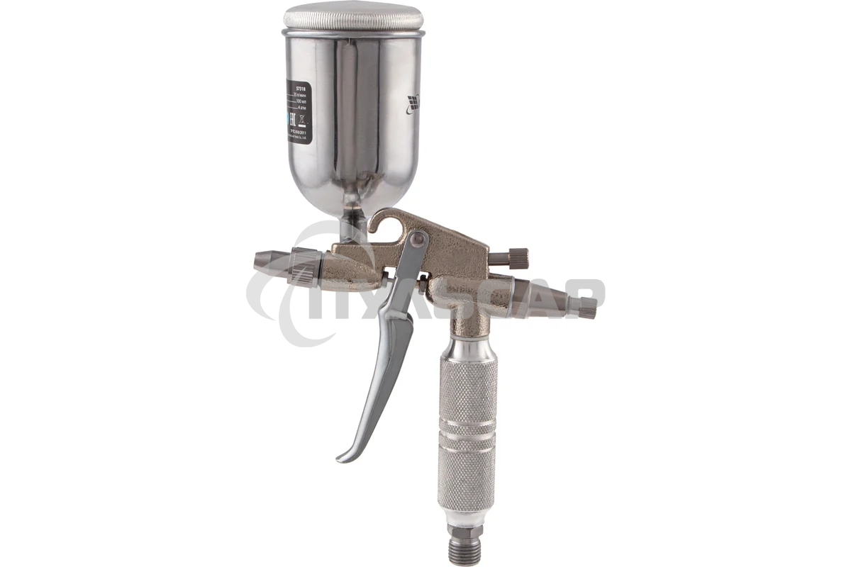 Краскопульт пневматический Matrix для финишных работ с верхним бачком v=01k диам. сопла 05мм