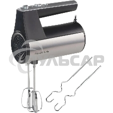 Миксер электрический Galaxy Line GL 2223, серый, ручной, 400 Вт, 5 скоростей, 2 насадки-венчика