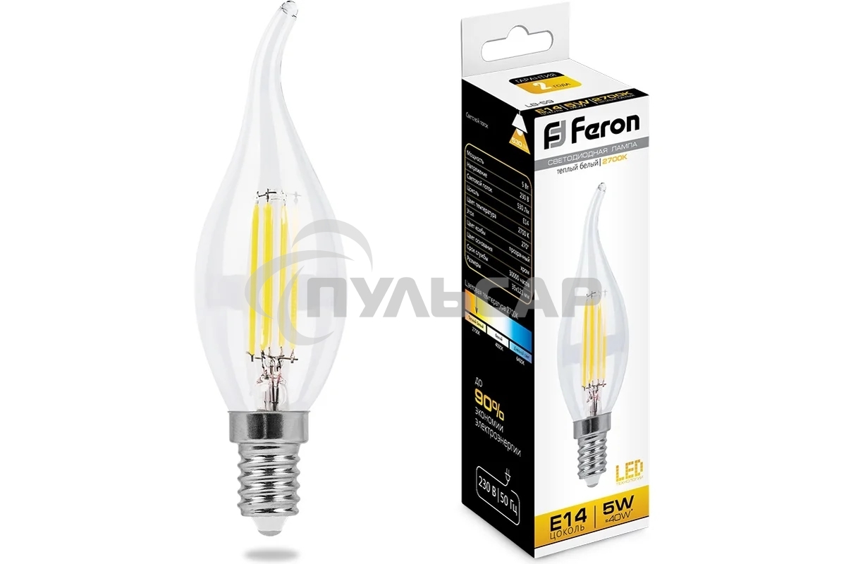 Лампа светодиодная Feron LB-59 (25575) 5W 230V E14 2700K