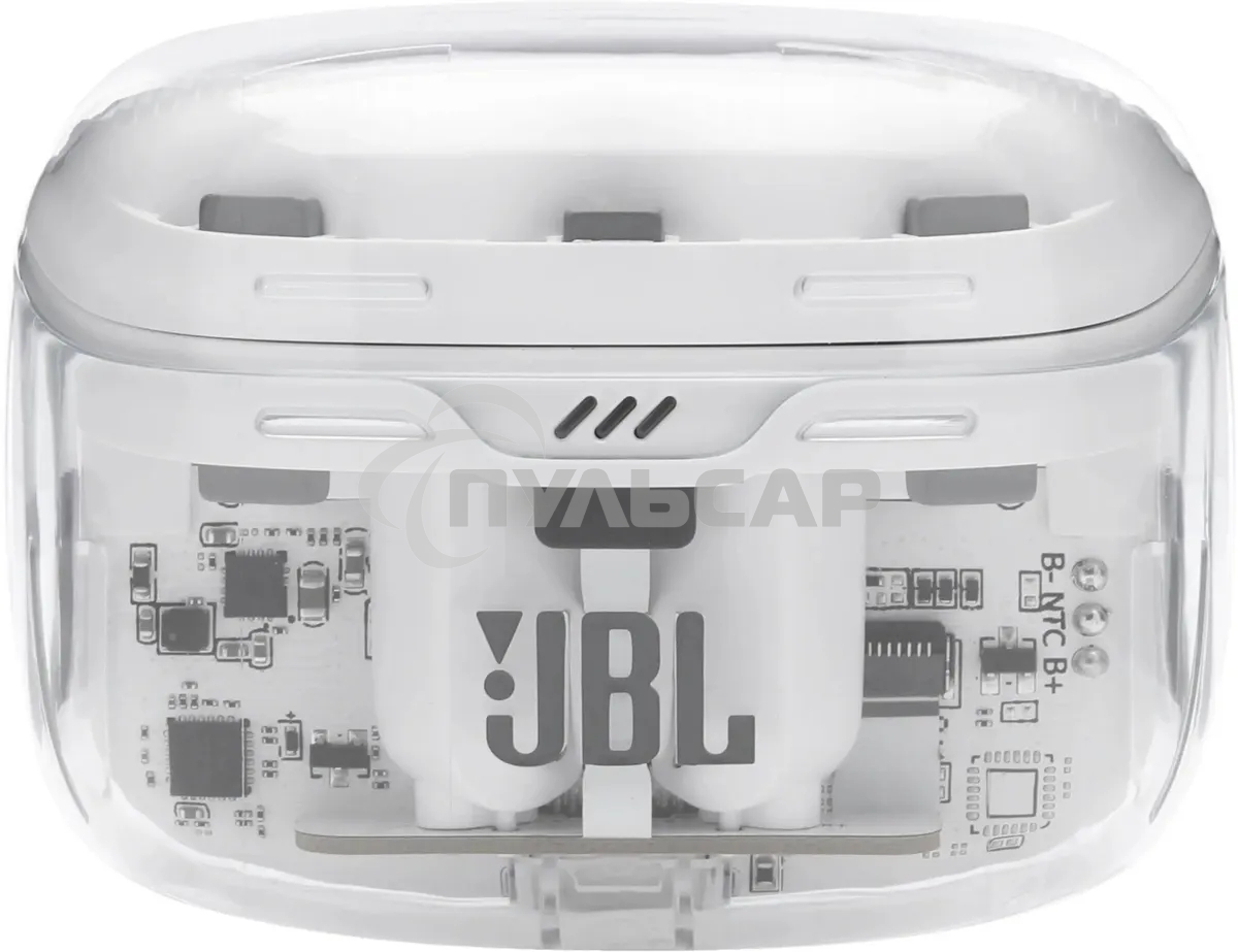 Гарнитура вкладыши JBL Tune Beam Ghost белый беспроводные bluetooth в ушной раковине (JBLTBEAMGWHTAS)