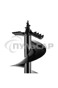 Шнек для грунта Denzel ER-200, диаметр 200 мм, длина 800 мм, соединение 20 мм, съемный нож