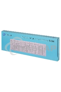 Клавиатура проводная Oklick 500M, USB, белый