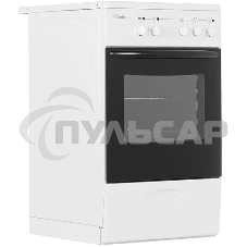 Плита электрическая Лысьва EF3001MK00 белый, конфорок 3 шт, духовка 57 л, 50 см x 84 см x 60 см (без крышки)