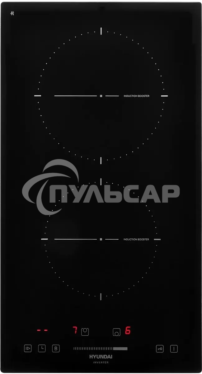 Индукционная варочная панель Hyundai HHI 3751 BG независимая, черный