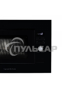 Микроволновая печь встраиваемая Zigmund & Shtain BMO 25 B черный, 20 л, 700 Вт, переключатели - поворотный механизм/кнопки