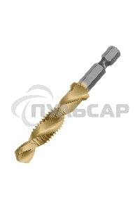 Сверло-метчик Denzel М10 х 1,5 мм, Р6М5