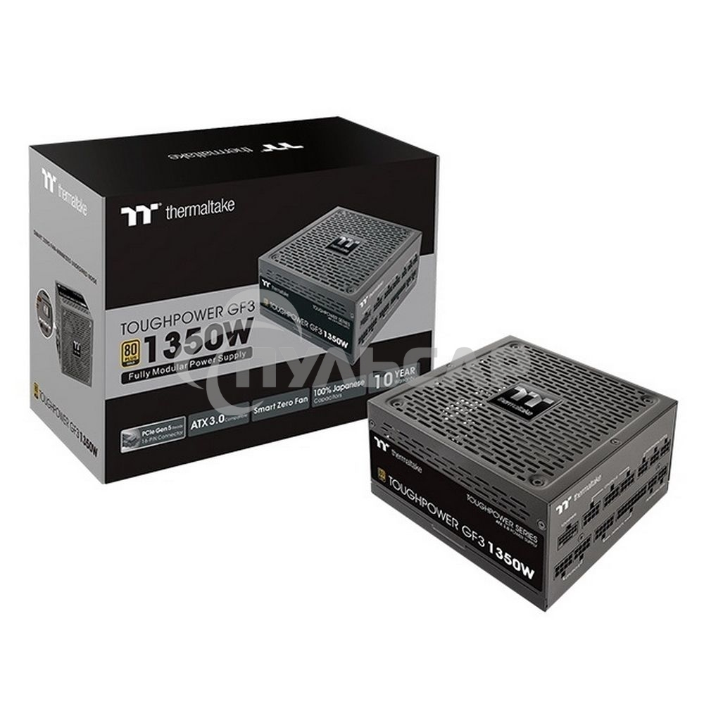 Блок питания Thermaltake Toughpower GF3 (PS-TPD-1350FNFAGE-4), 1350Вт, 80 PLUS Gold, 140мм, модульный, черный
