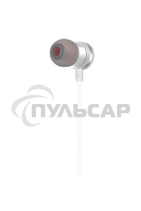 Наушники проводные-вставки с микрофоном Hoco M16 серебряный