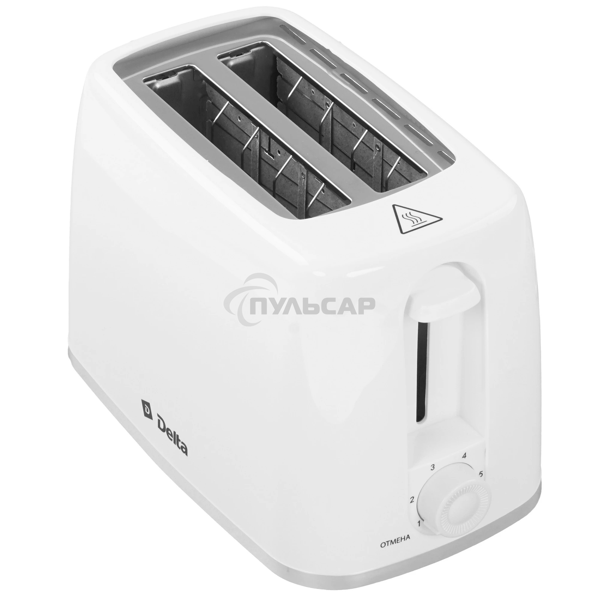 Тостер DELTA DL-6901 белый, 650 Вт