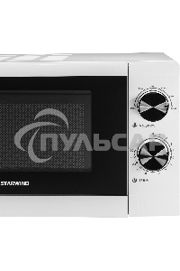 Микроволновая печь Starwind SMW4020 белый, 20 л, 700 Вт, переключатели - поворотный механизм
