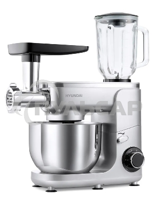 Кухонная машина Hyundai HYM-S7651 планетар.вращ. 1400Вт серебристый