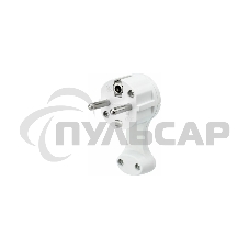 Вилка Евро Rexant угловая с з/к 16 А плоская за шкаф белая