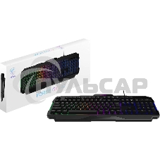 Клавиатура проводная MSI FORGE GK100, Wired, RGb lighting, Anti-ghosting Capability, Black