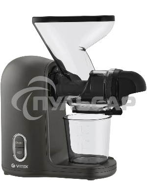 Соковыжималка шнековая Vitek VT-3715 300Вт рез.сок.:280мл. черный/черный